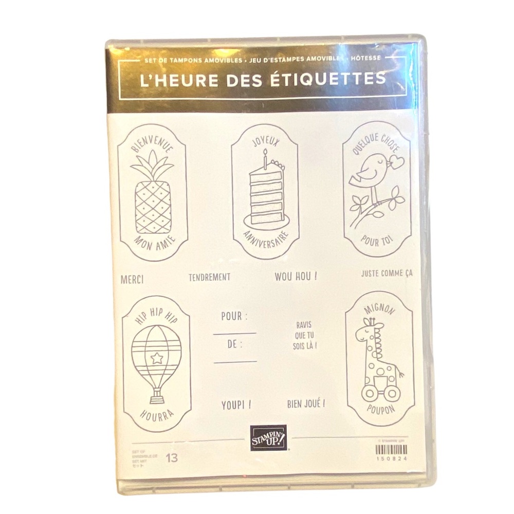 🍒 Stampin’Up! 🍒 “L’heure des étiquettes” Stamp set.